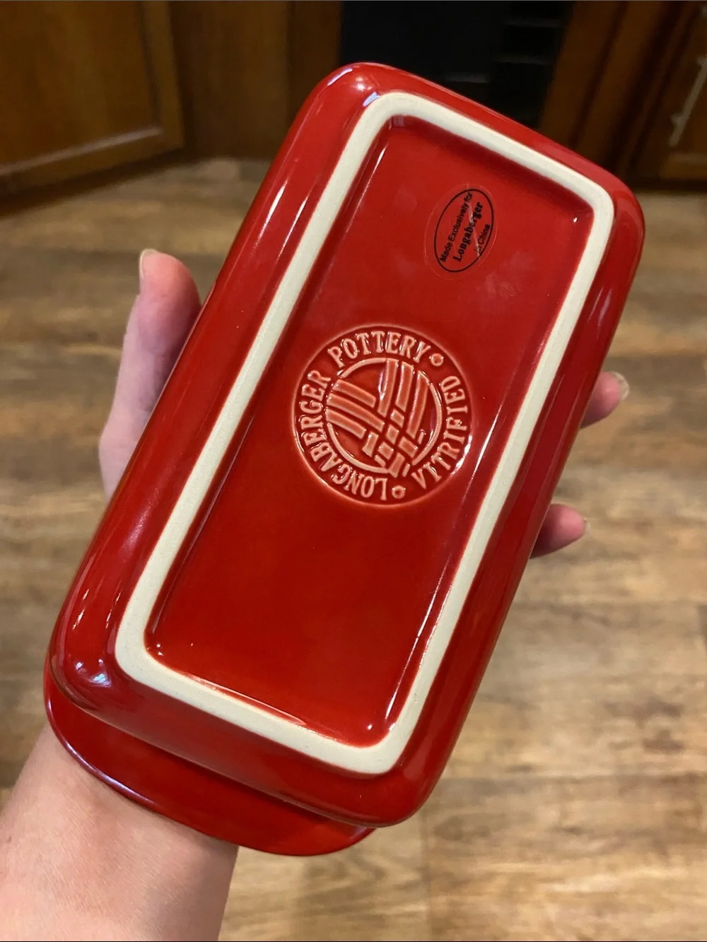 Longaberger Pottery Mini Loaf Bread Pan Baking Tomato Red Woven Traditions